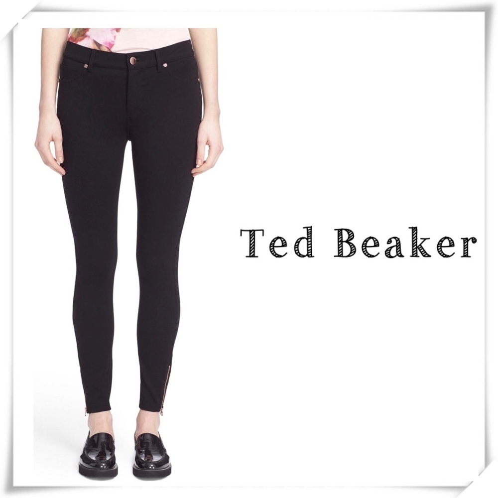Ted Baker Filoni Ankle Zip Skinny Pants Indigo